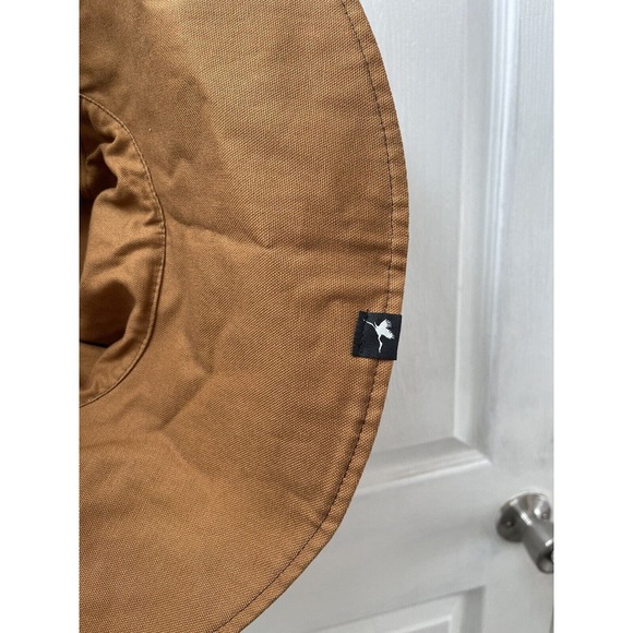 Hats for Healing Wide Brim Reversible Orange And Tropical‎ Leaf Hat Made Is USA - Picture 3 of 5